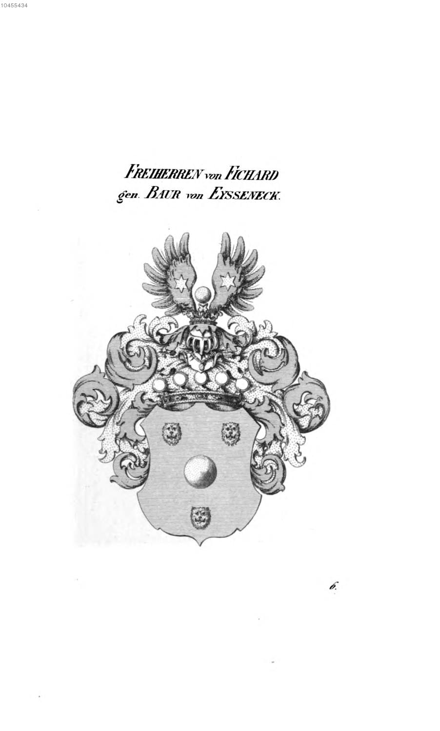 Fichard Gen Baur von Eysseneck Eiseneck — Tyroff オーストリア君主国紋章集の原図