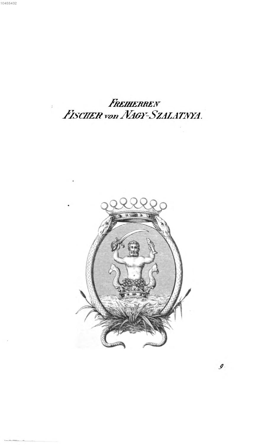 Fischer von Nagy Szalatnya — Tyroff オーストリア君主国紋章集の原図