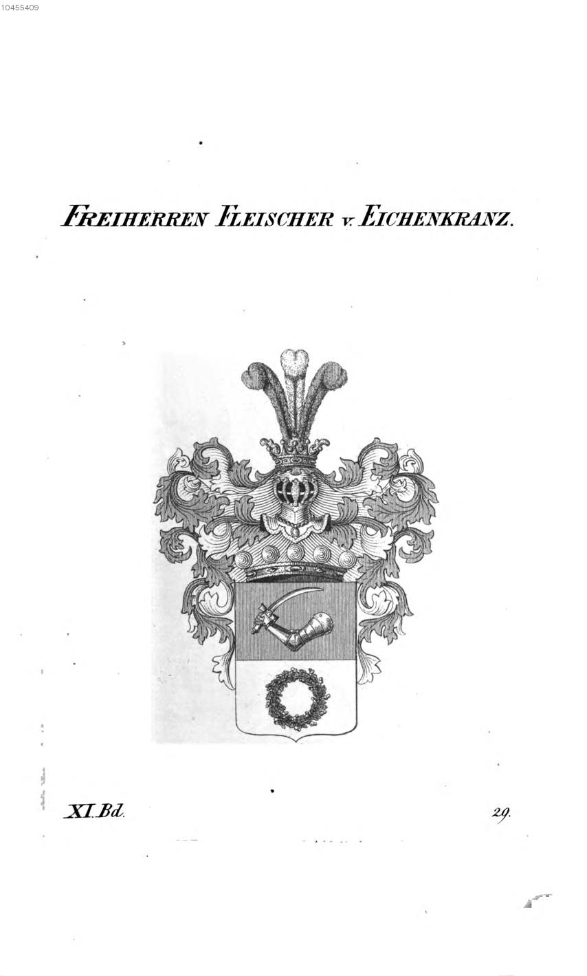 Fleischer von Eichenkranz — Tyroff オーストリア君主国紋章集の原図