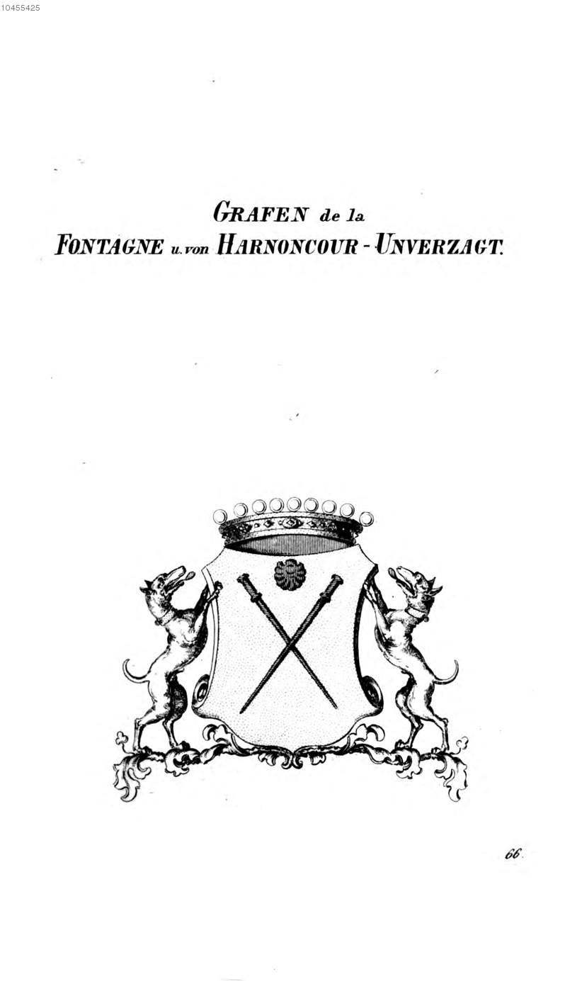 Fontagne Harnoncourt Unverzagt — Tyroff オーストリア君主国紋章集の原図