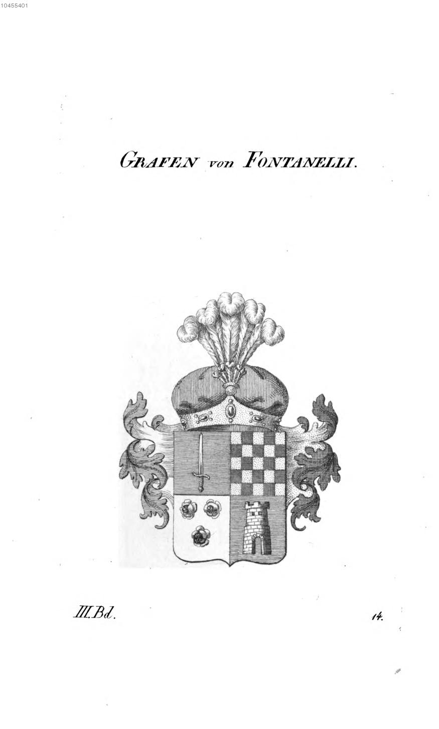 Fontanelli — Tyroff オーストリア君主国紋章集の原図