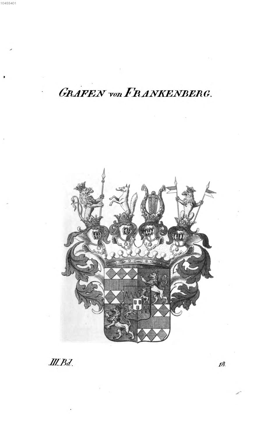 Frankenberg — Tyroff オーストリア君主国紋章集の原図