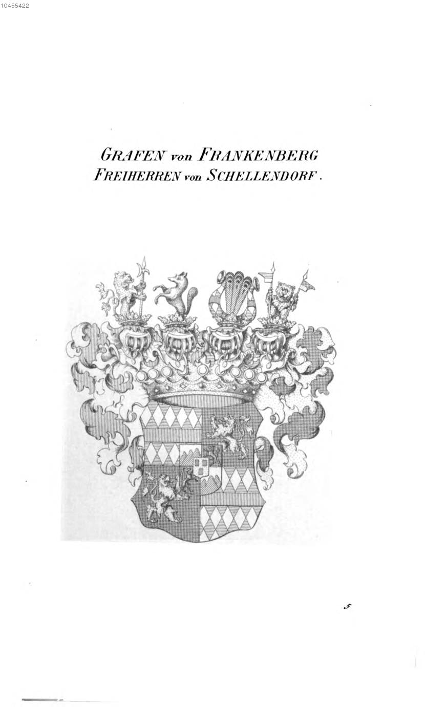 Frankenberg Schellendorf — Tyroff オーストリア君主国紋章集の原図