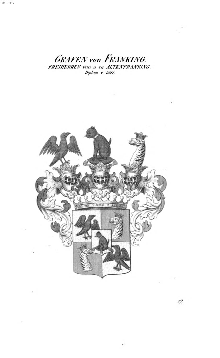 Franking Altenfranking — Tyroff オーストリア君主国紋章集の原図