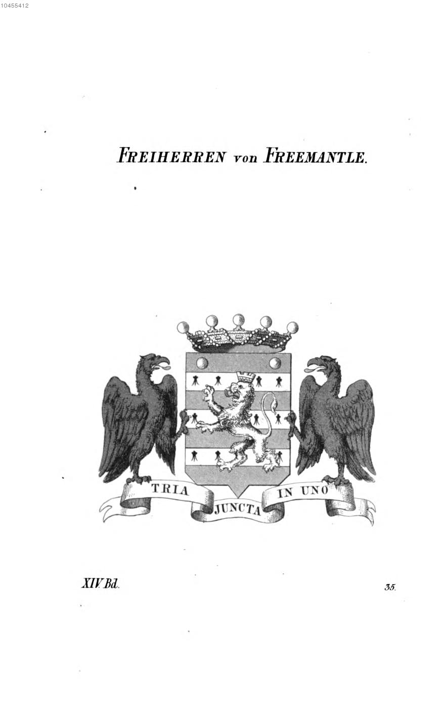 Freemantle — Tyroff オーストリア君主国紋章集の原図
