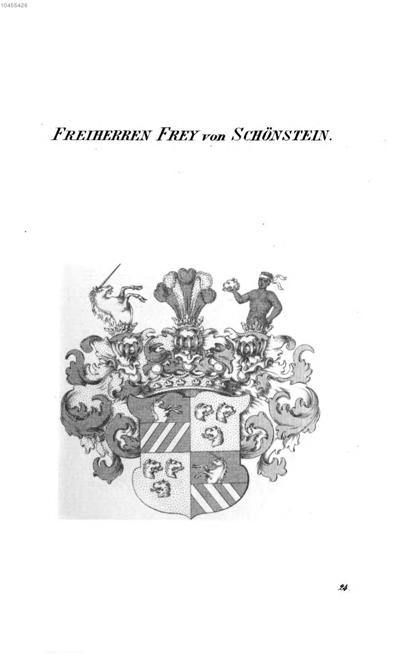 Frey von Schönstein — Tyroff オーストリア君主国紋章集の原図