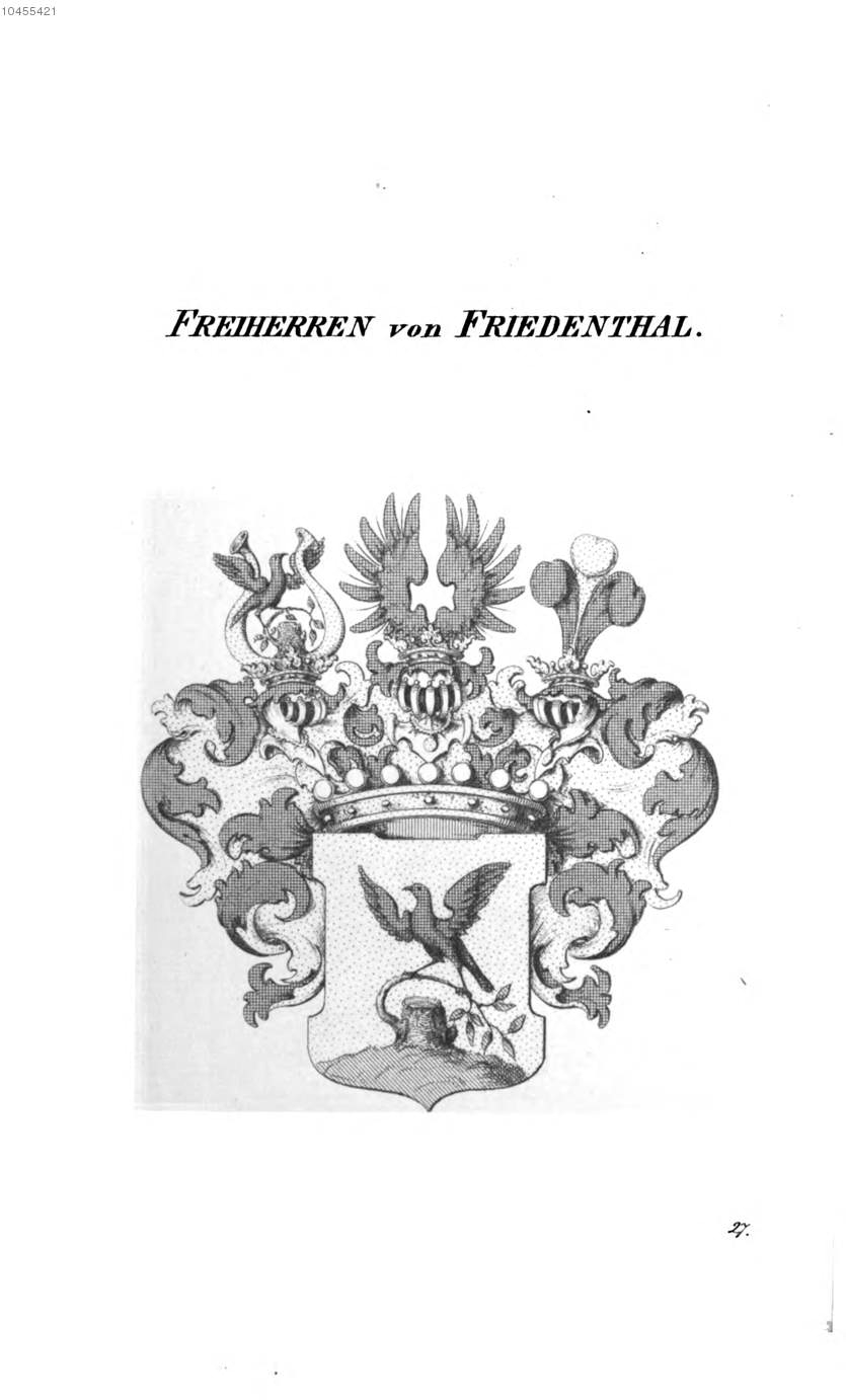 Friedenthal — Tyroff オーストリア君主国紋章集の原図