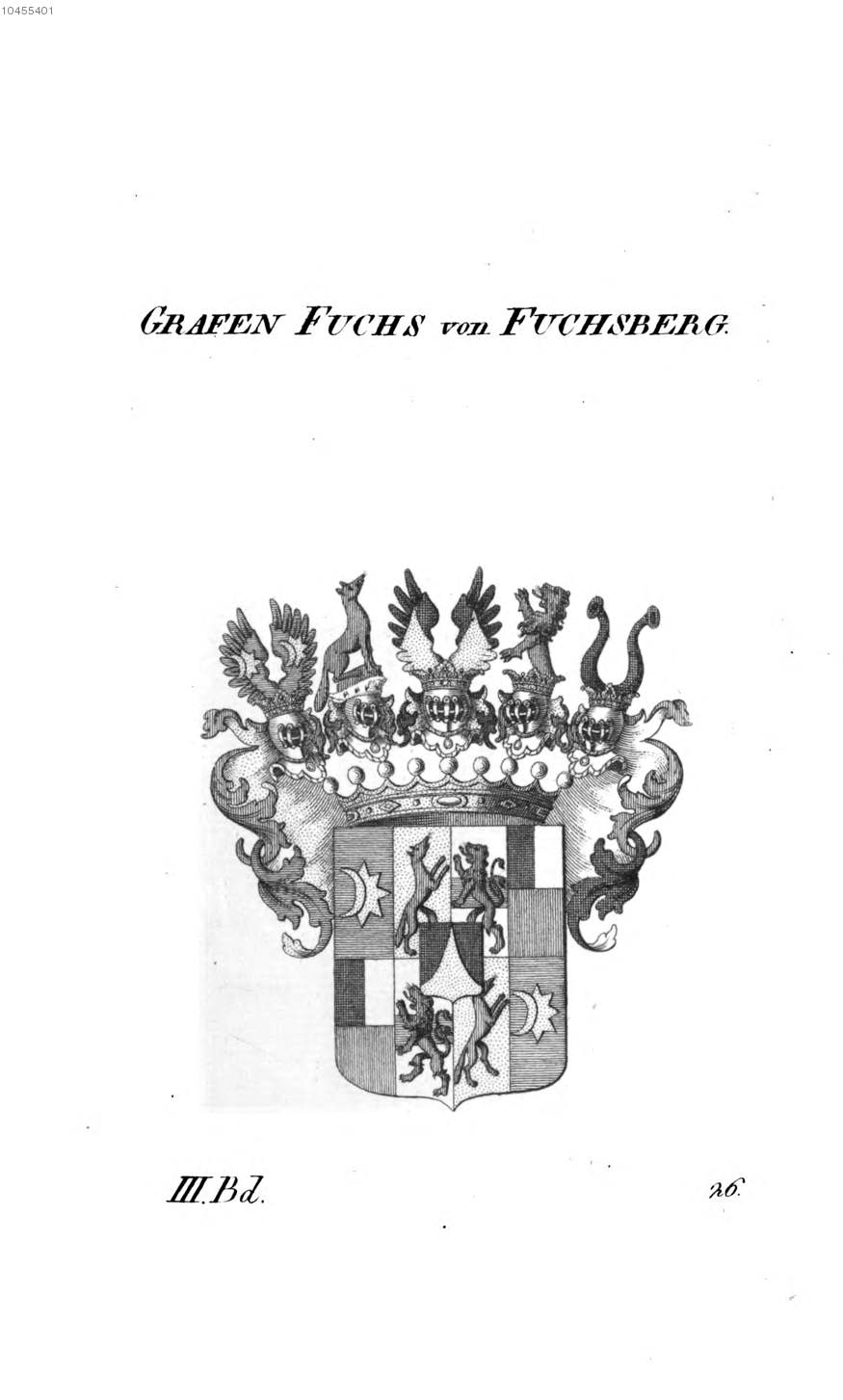 Fuchs von Fuchsberg — Tyroff オーストリア君主国紋章集の原図