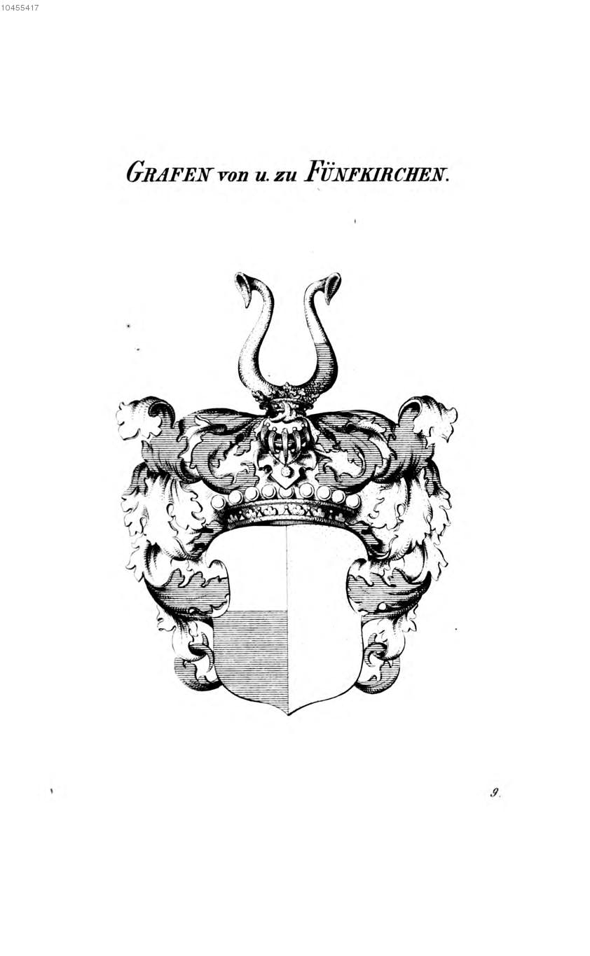Fünfkirchen 1 — Tyroff オーストリア君主国紋章集の原図