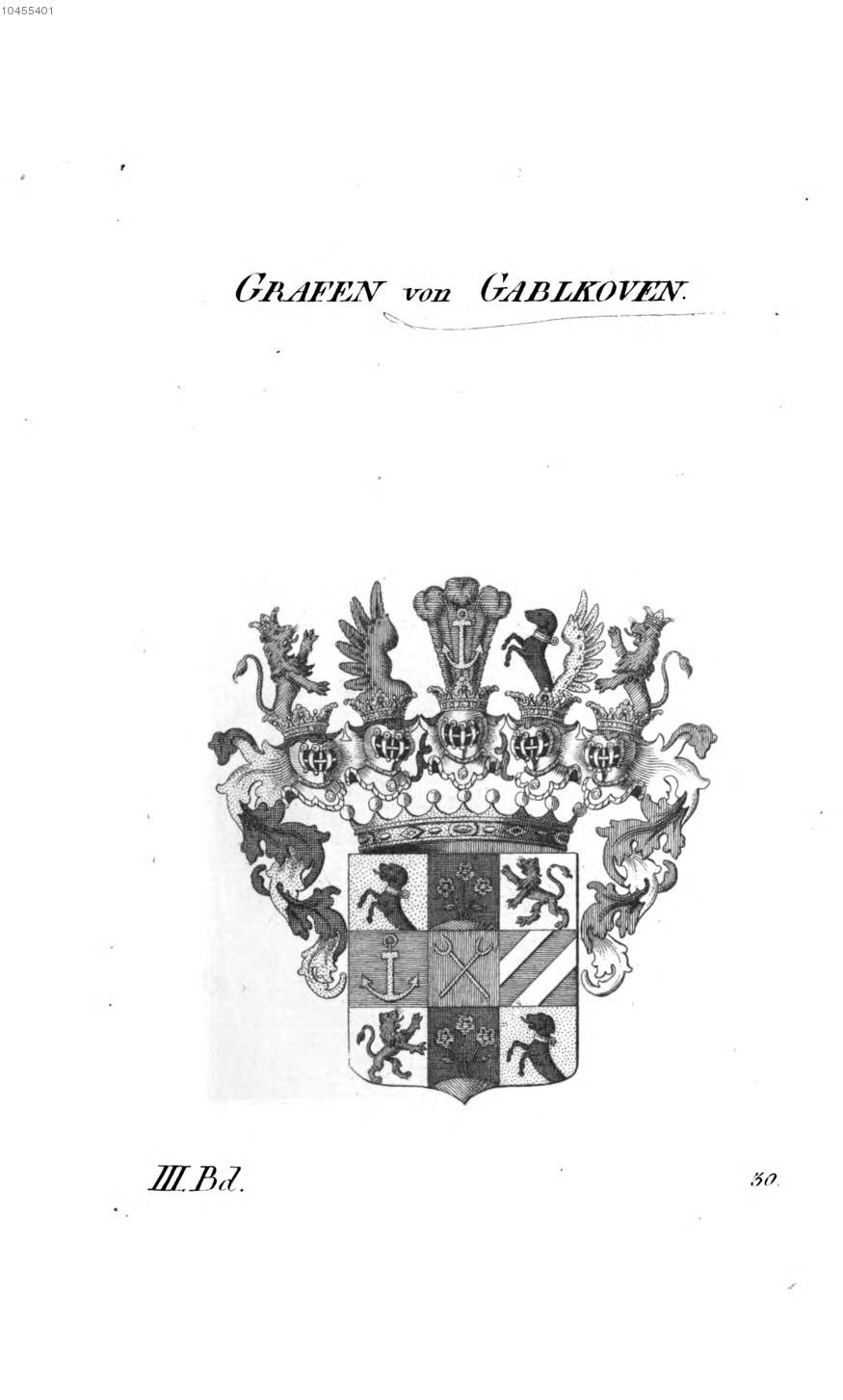 Gablkoven Gablkofen — Tyroff オーストリア君主国紋章集の原図