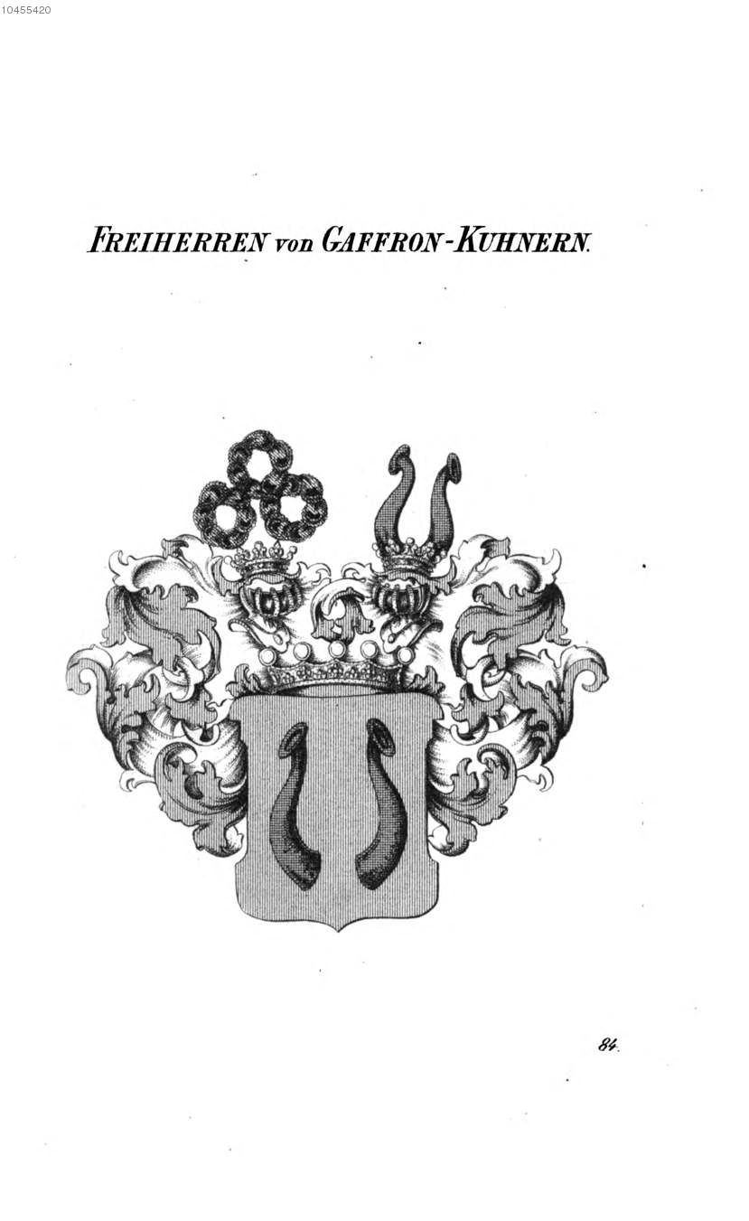Gaffron Kuhnern — Tyroff オーストリア君主国紋章集の原図