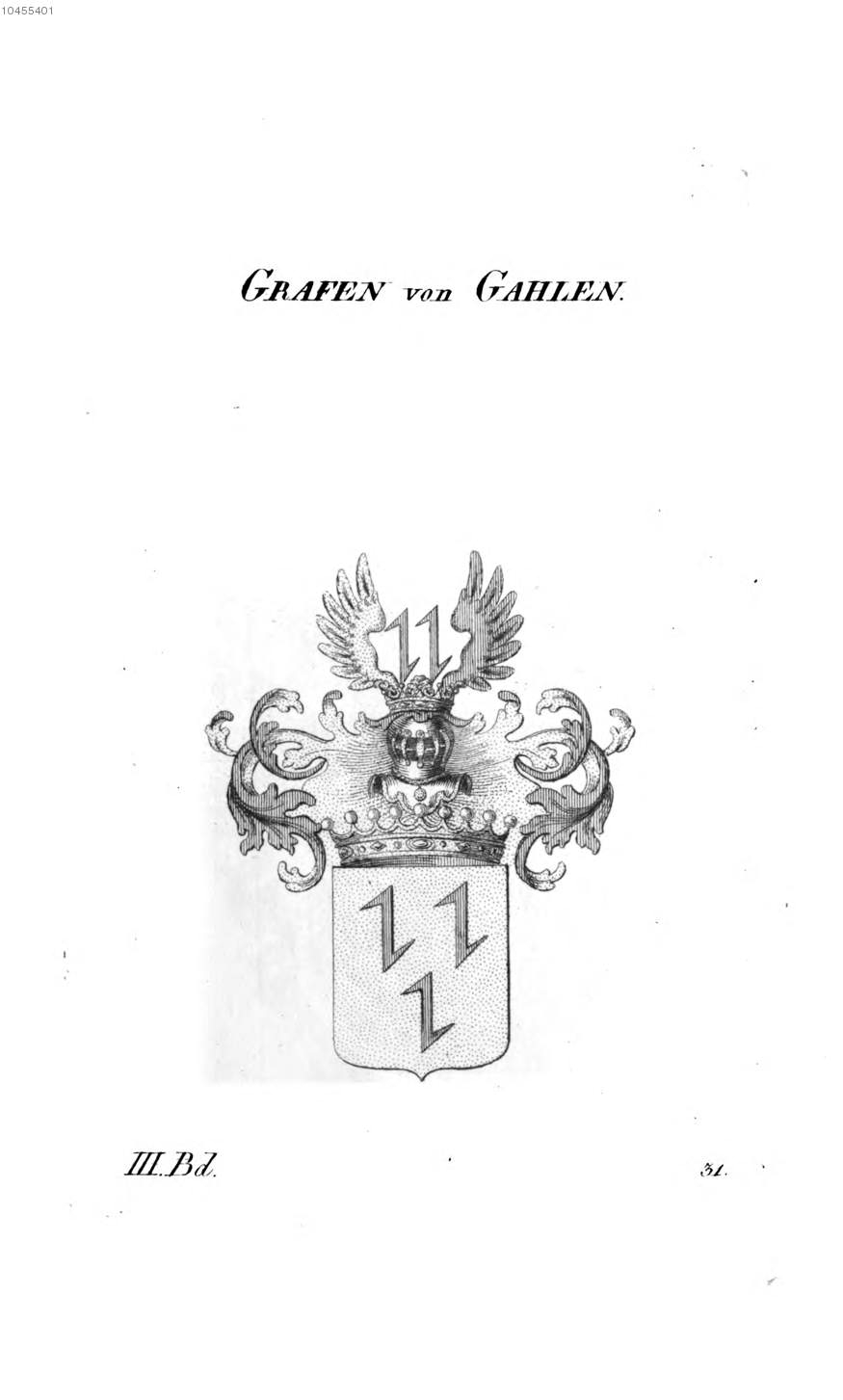 Gahlen — Tyroff オーストリア君主国紋章集の原図