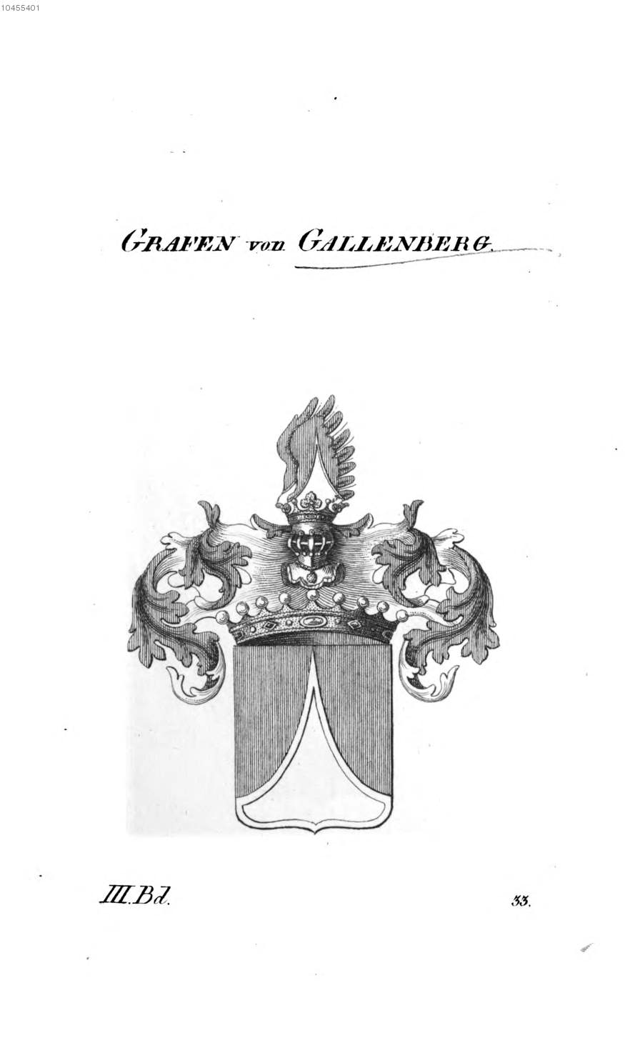 Gallenberg — Tyroff オーストリア君主国紋章集の原図