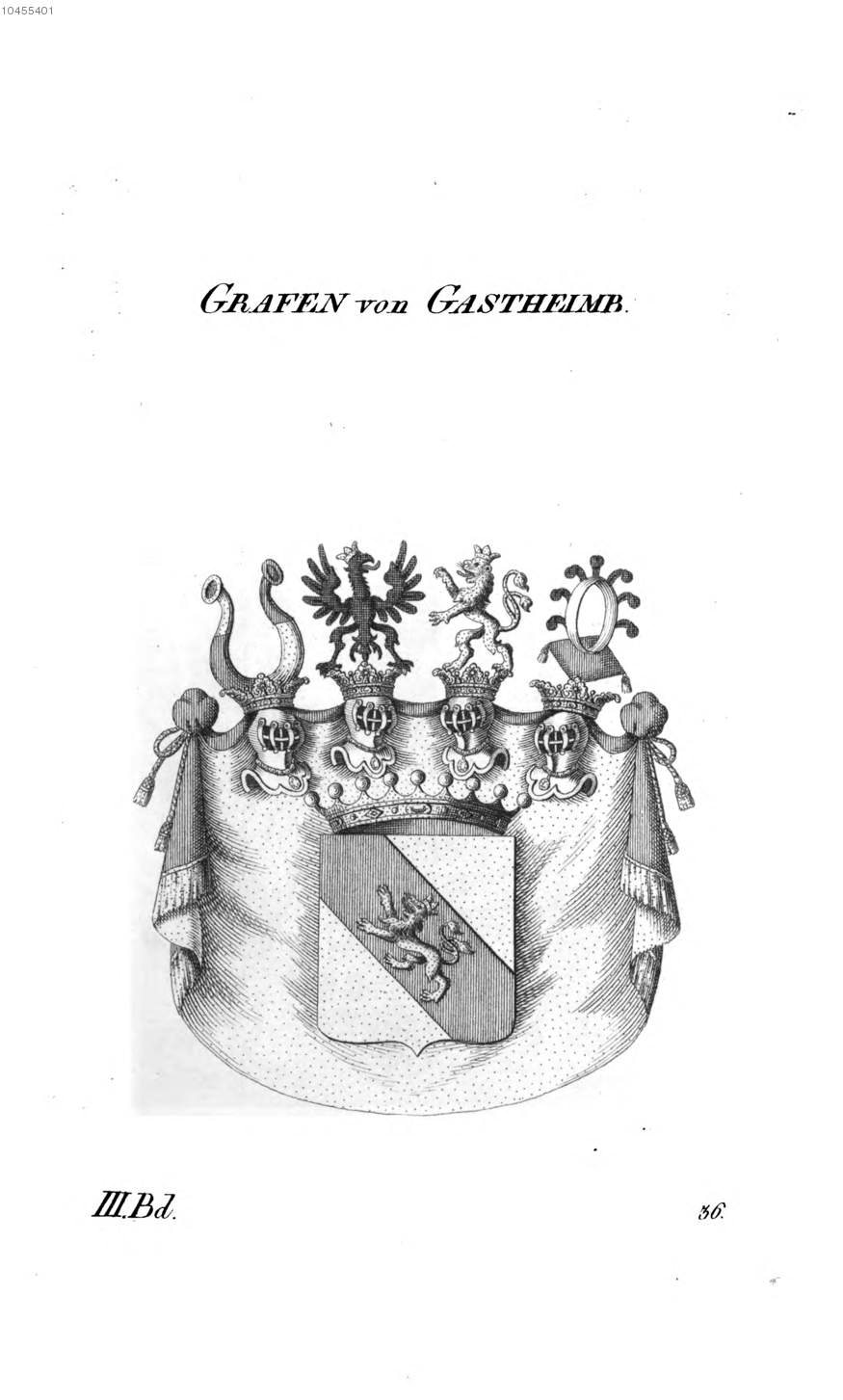 Gastheimb — Tyroff オーストリア君主国紋章集の原図