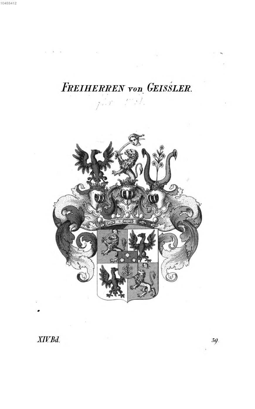 Geissler 2 — Tyroff オーストリア君主国紋章集の原図