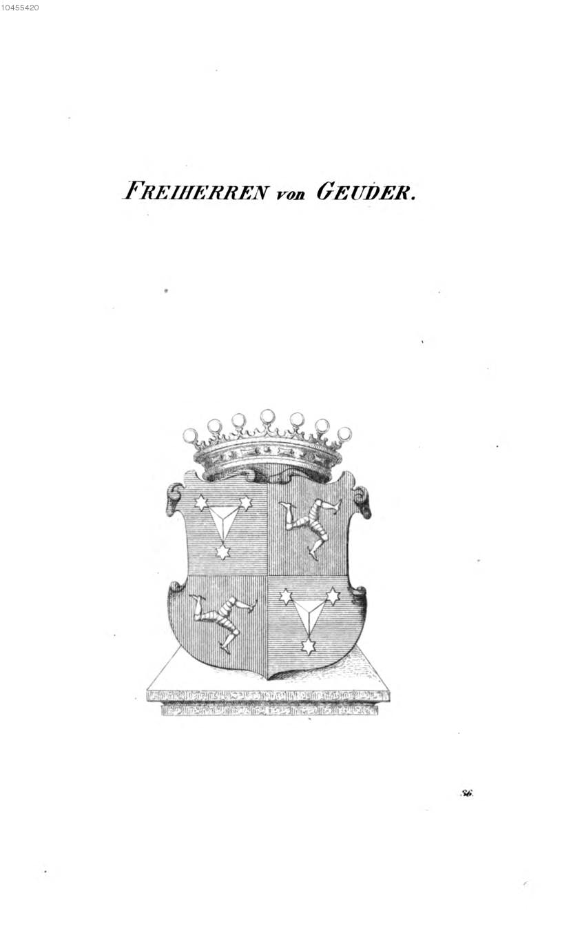 Geuder — Tyroff オーストリア君主国紋章集の原図