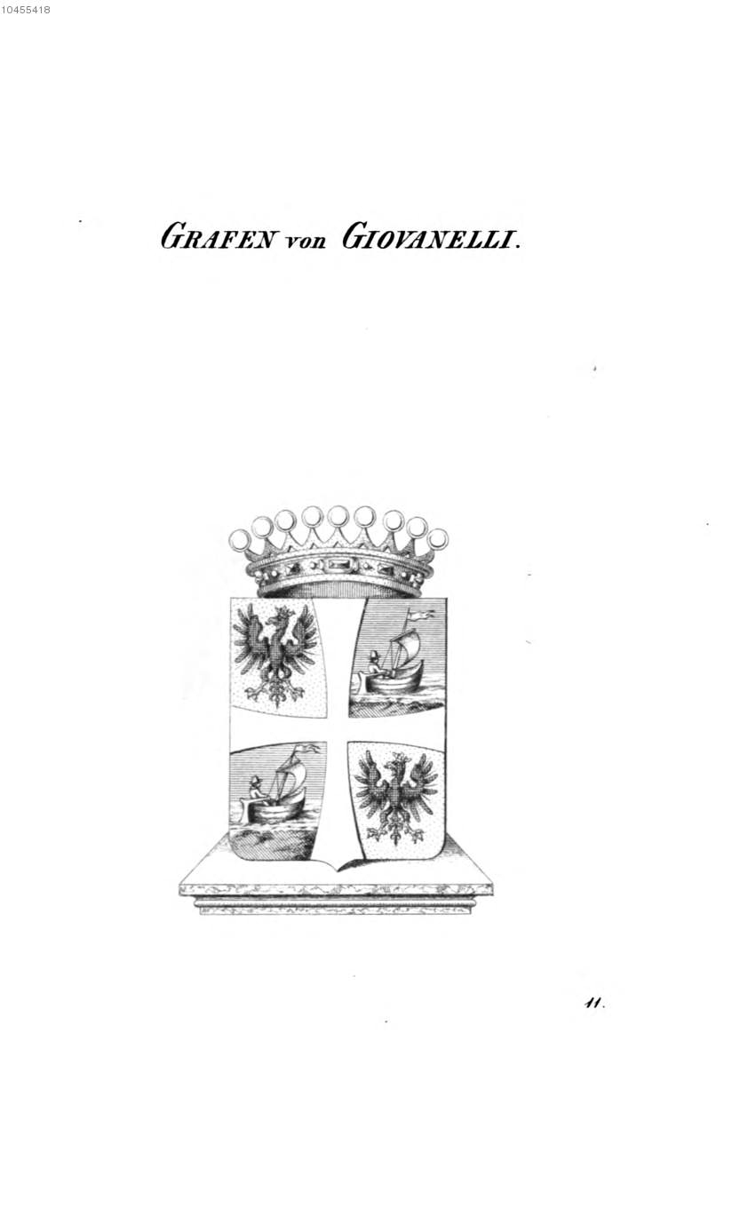 Giovanelli — Tyroff オーストリア君主国紋章集の原図