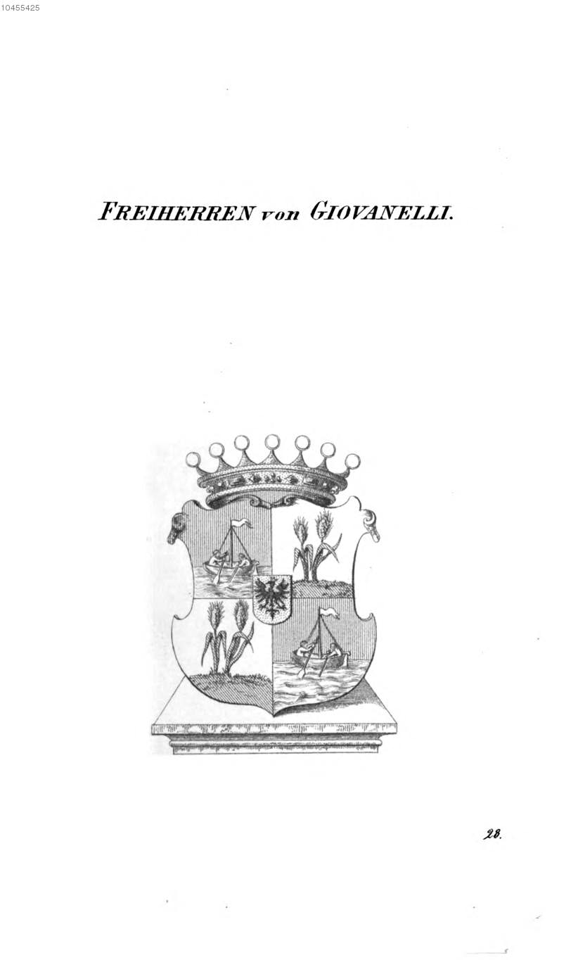 Giovanelli 3 — Tyroff オーストリア君主国紋章集の原図