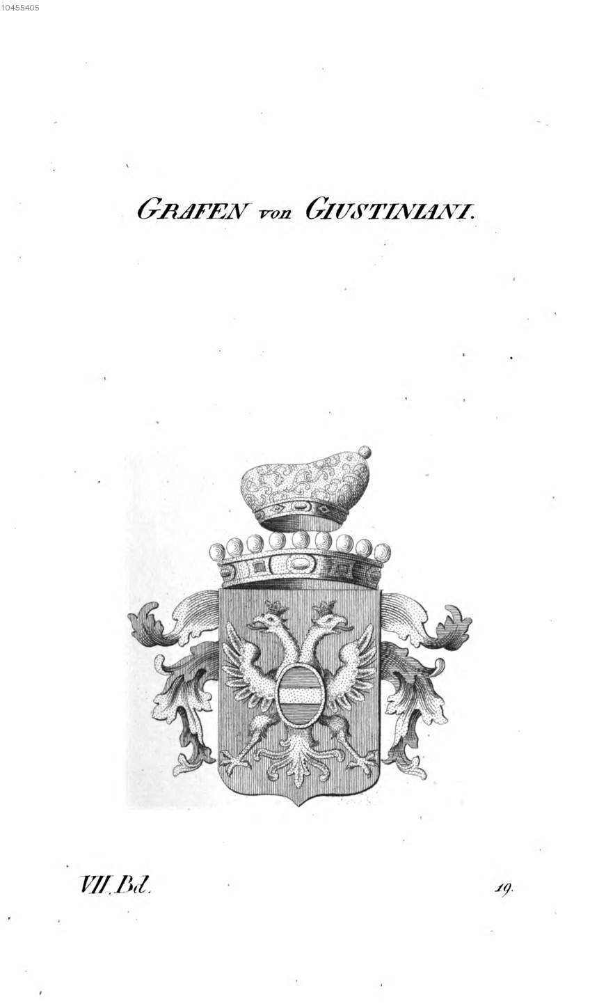 Giustiniani — Tyroff オーストリア君主国紋章集の原図