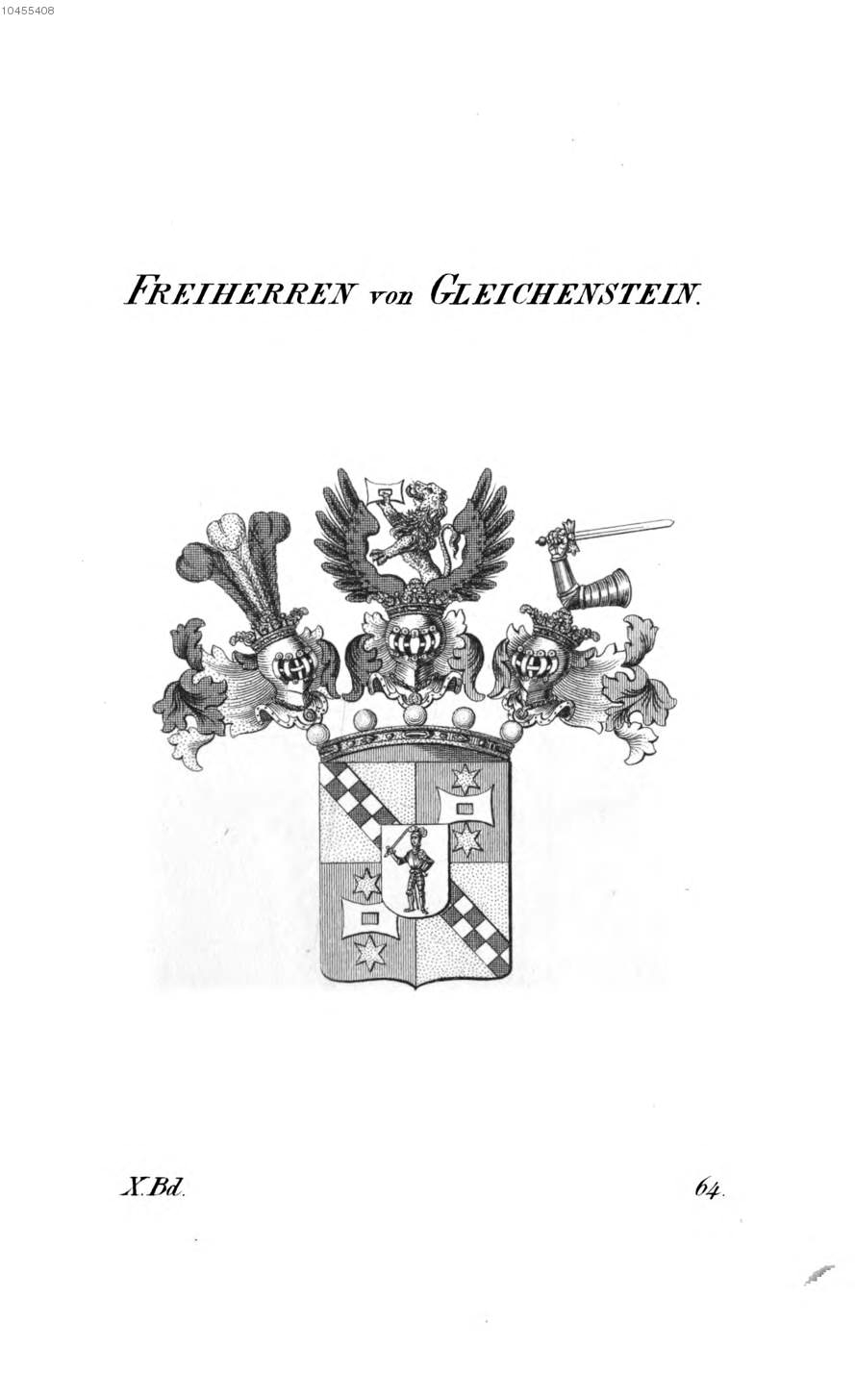 Gleichenstein — Tyroff オーストリア君主国紋章集の原図