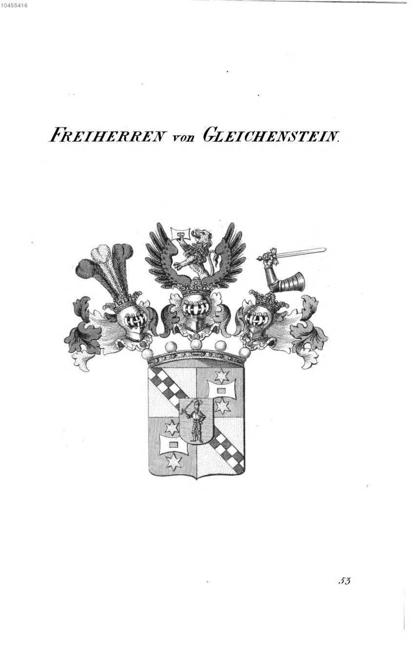 Gleichenstein 2 — Tyroff オーストリア君主国紋章集の原図
