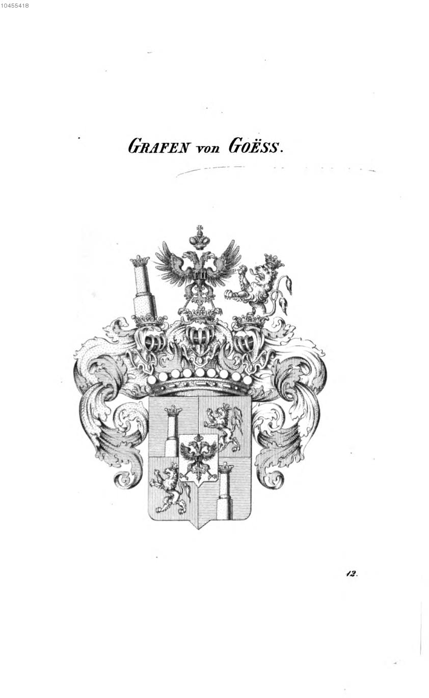 Goess — Tyroff オーストリア君主国紋章集の原図