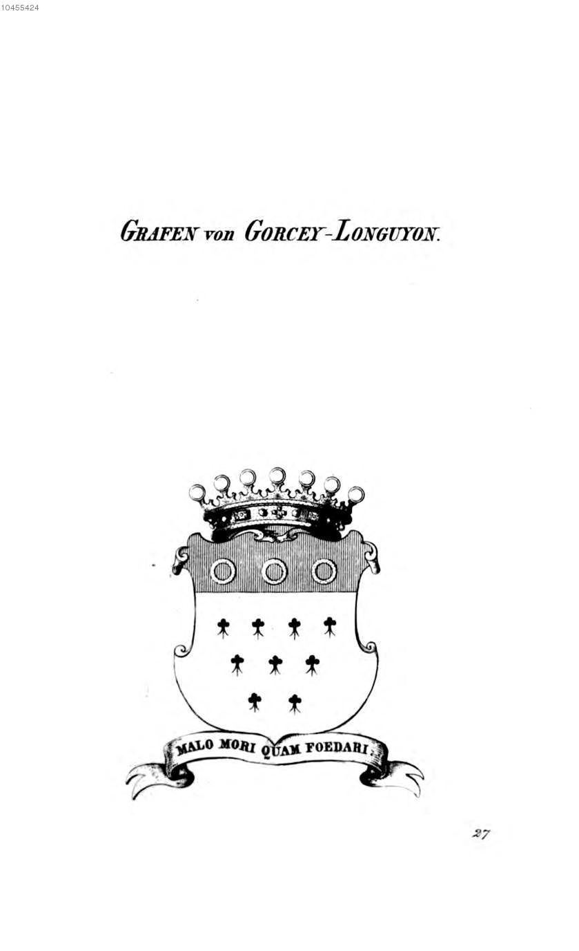 Gorcey Longuyon 2 — Tyroff オーストリア君主国紋章集の原図