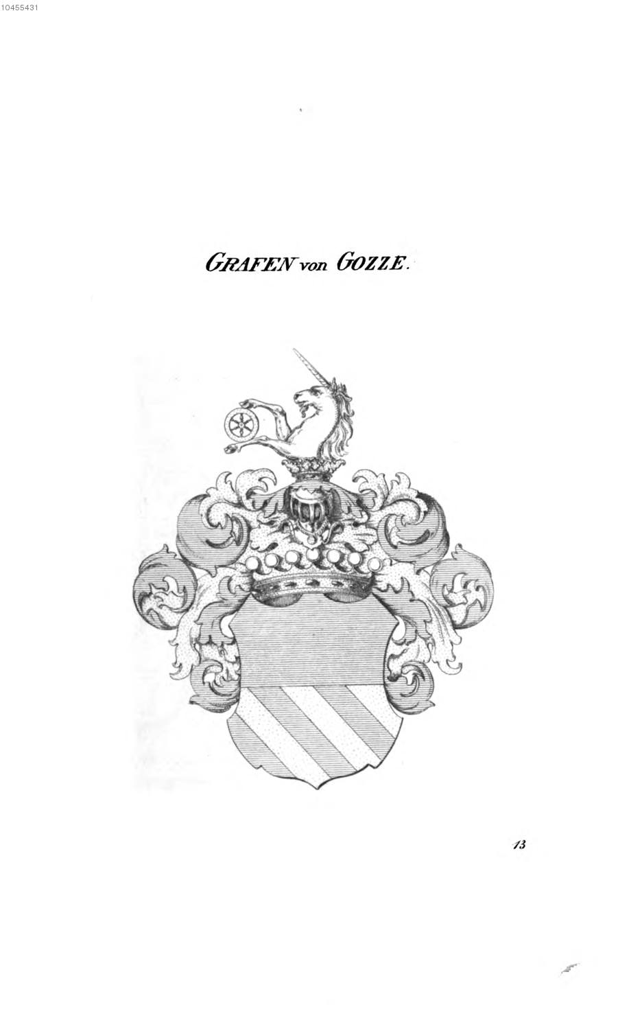 Gozze — Tyroff オーストリア君主国紋章集の原図