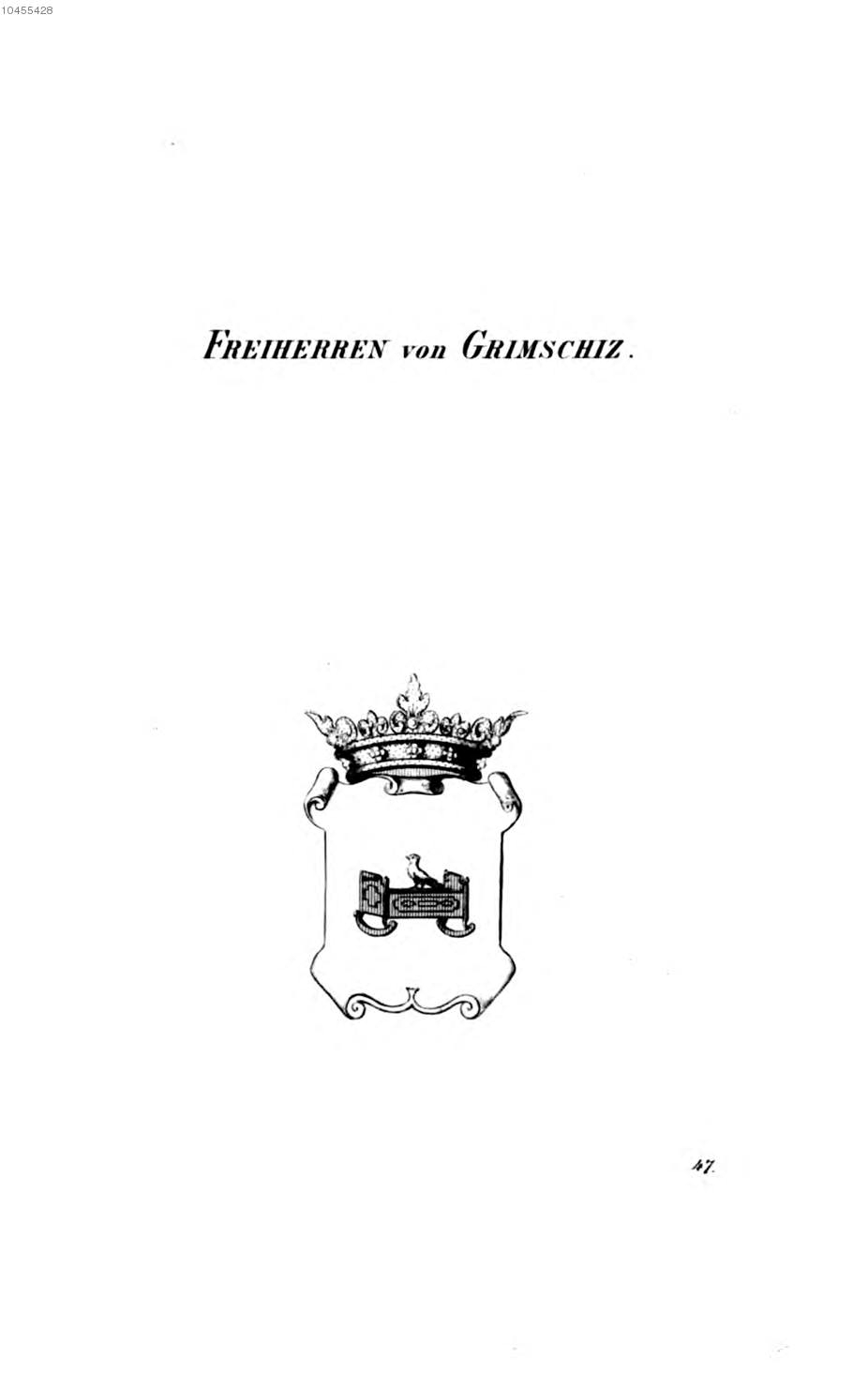 Grimschiz 2 — Tyroff オーストリア君主国紋章集の原図