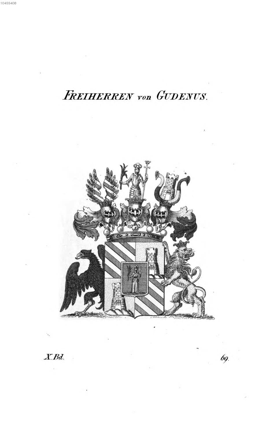 Gudenus — Tyroff オーストリア君主国紋章集の原図