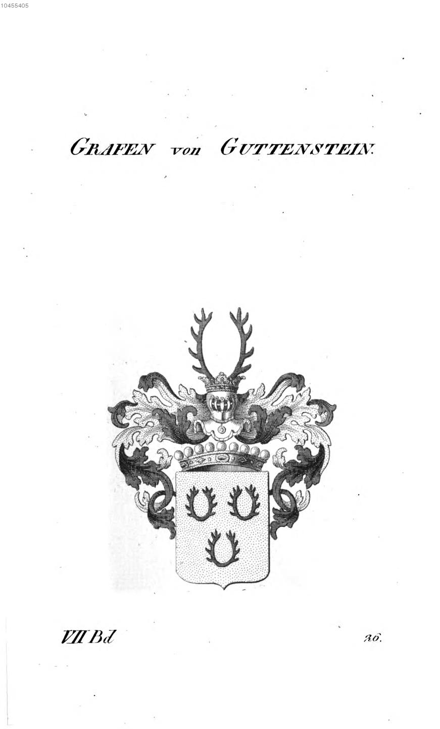 Guttenstein — Tyroff オーストリア君主国紋章集の原図