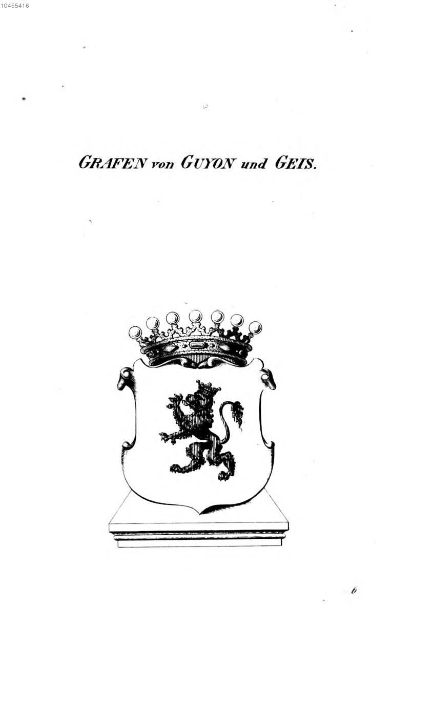 Guyon und Geis — Tyroff オーストリア君主国紋章集の原図