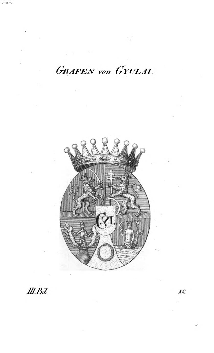 Gyulai — Tyroff オーストリア君主国紋章集の原図