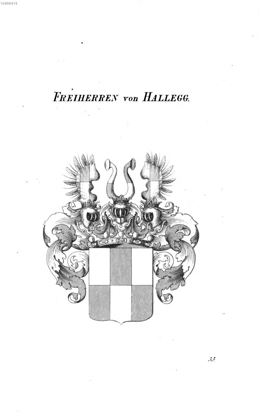 Hallegg 2 — Tyroff オーストリア君主国紋章集の原図