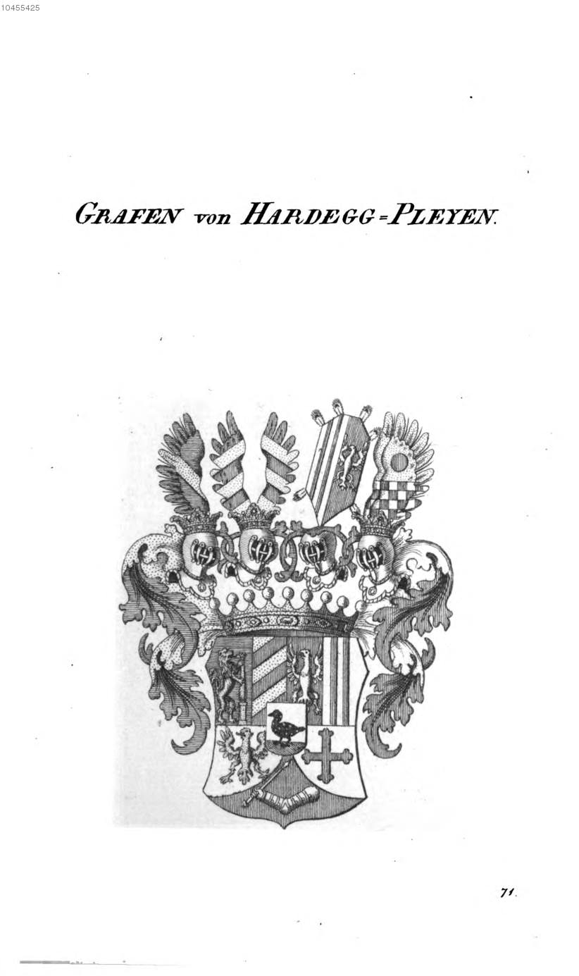 Hardegg Pleyen 2 — Tyroff オーストリア君主国紋章集の原図