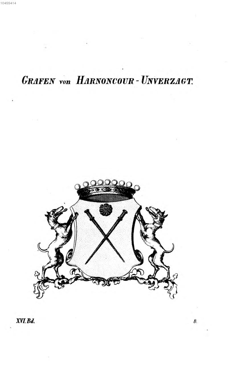 Harnoncourt Unverzagt — Tyroff オーストリア君主国紋章集の原図