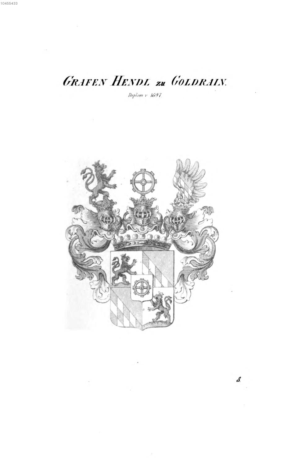 Hendl von Goldrain 2 — Tyroff オーストリア君主国紋章集の原図