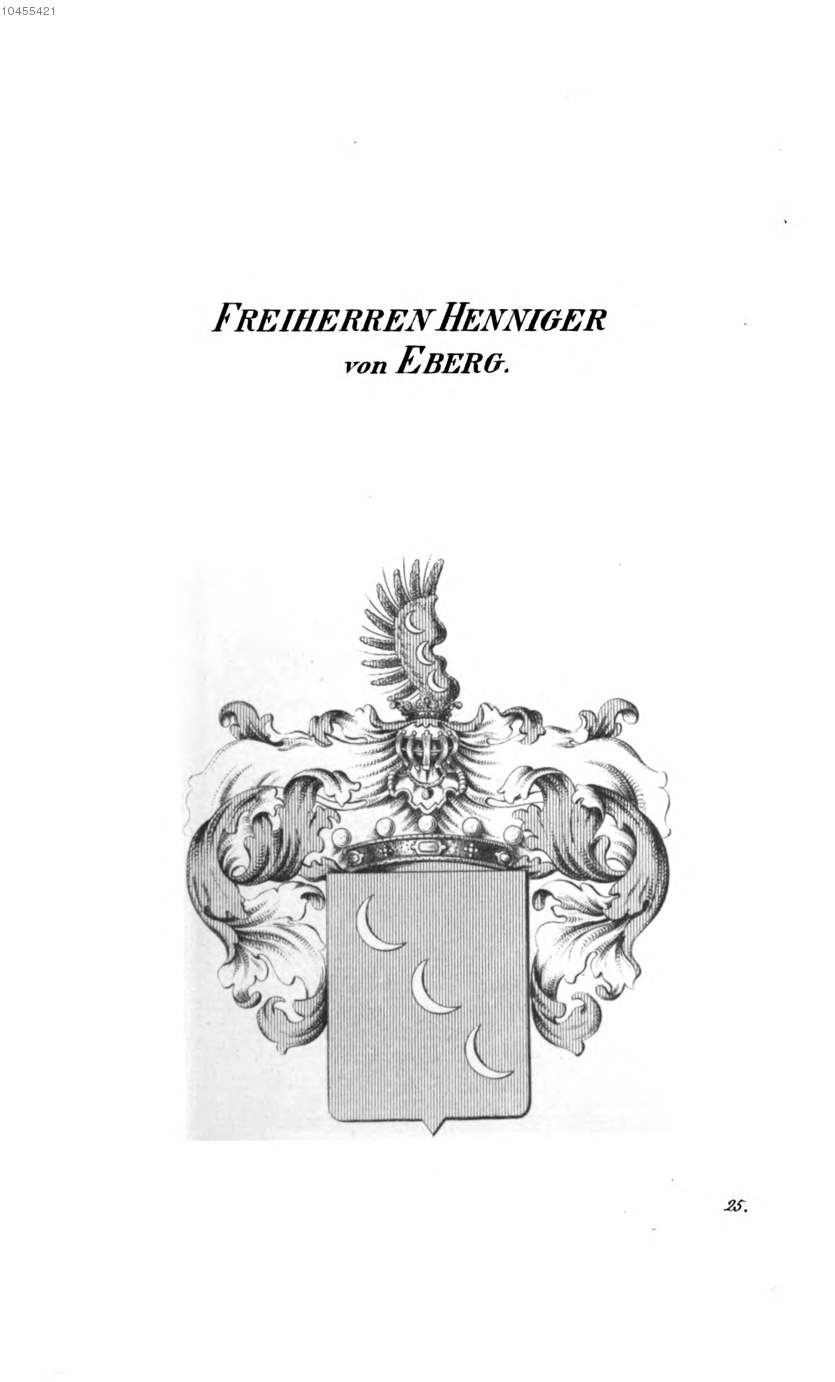 Henniger von Eberg 2 — Tyroff オーストリア君主国紋章集の原図
