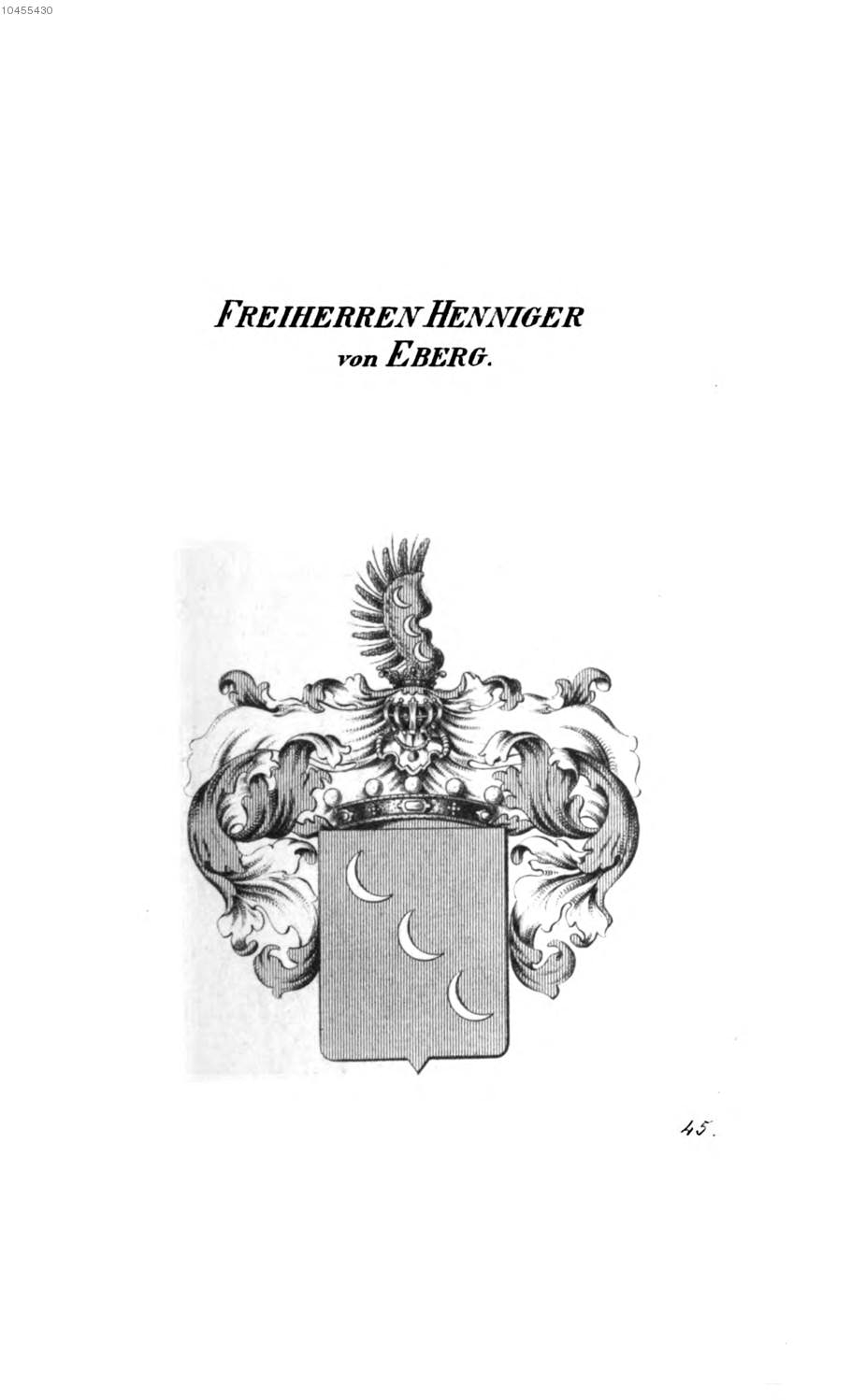 Henniger von Eberg 3 — Tyroff オーストリア君主国紋章集の原図