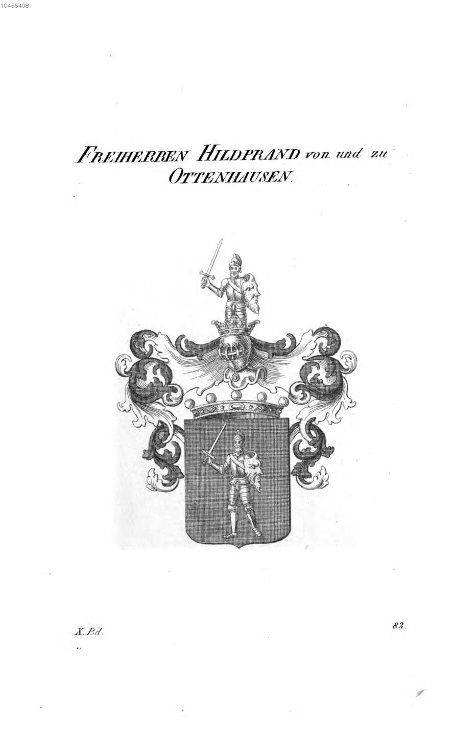 Hildprand V und Z Ottenhausen — Tyroff オーストリア君主国紋章集の原図