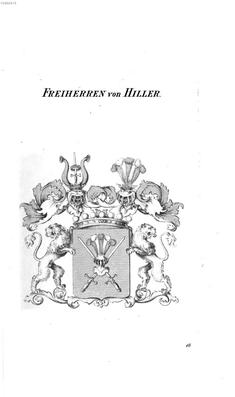 Hiller 2 — Tyroff オーストリア君主国紋章集の原図