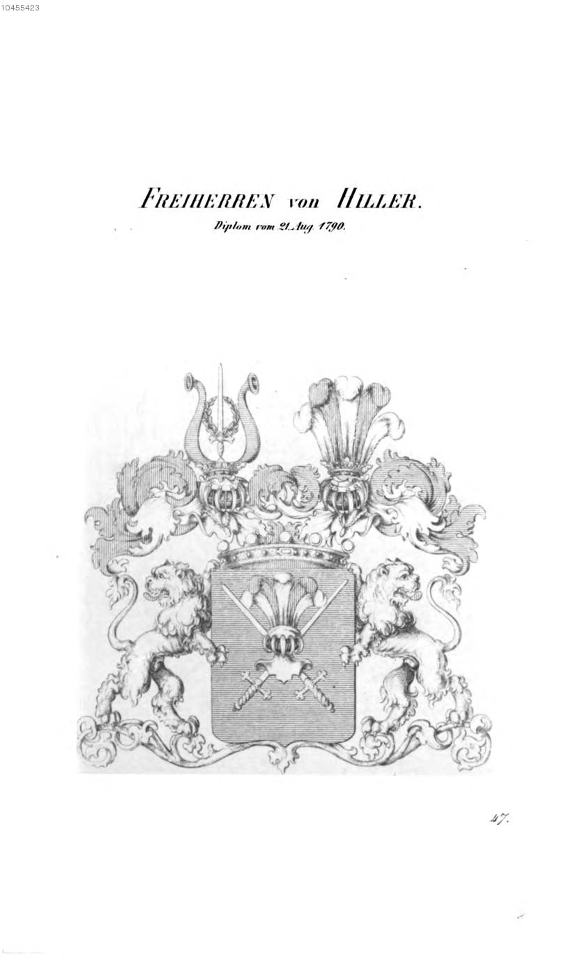 Hiller 3 — Tyroff オーストリア君主国紋章集の原図