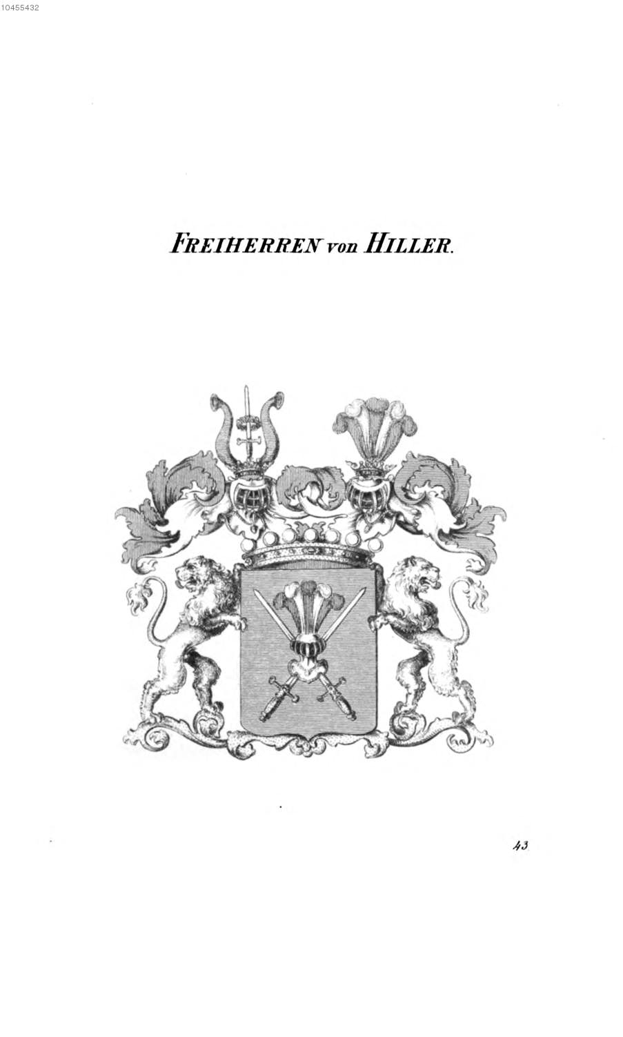Hiller 4 — Tyroff オーストリア君主国紋章集の原図