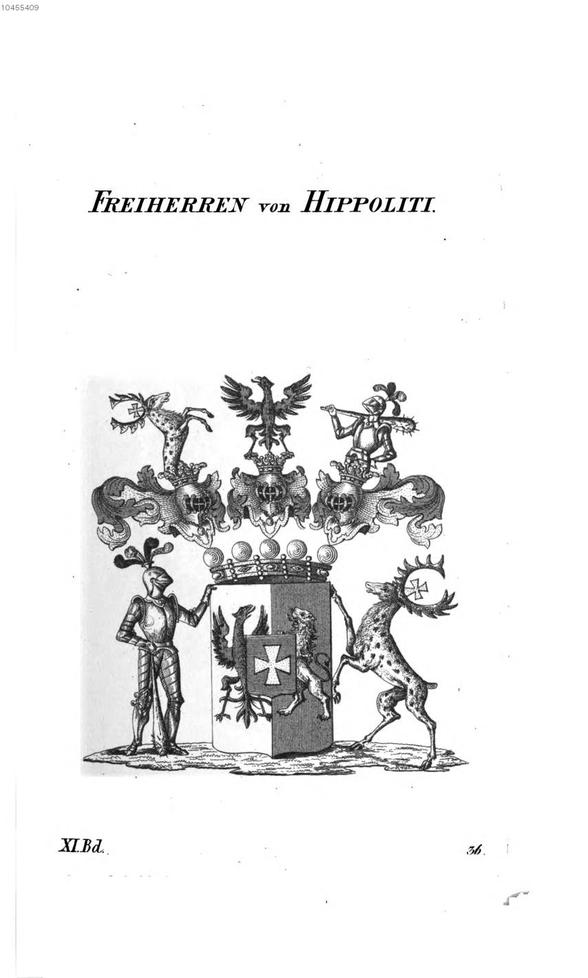 Hippoliti — Tyroff オーストリア君主国紋章集の原図