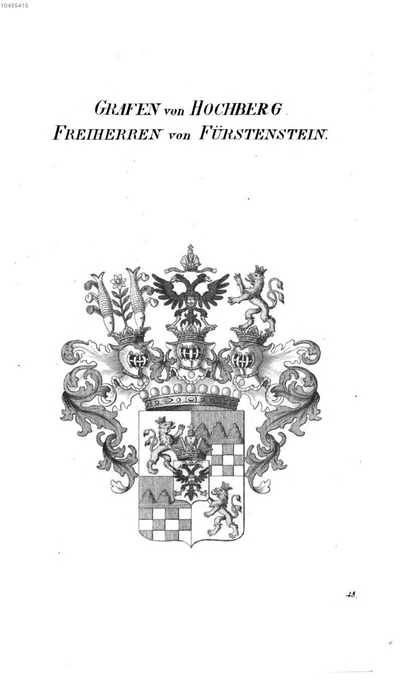 Hochberg Fürstenstein — Tyroff オーストリア君主国紋章集の原図