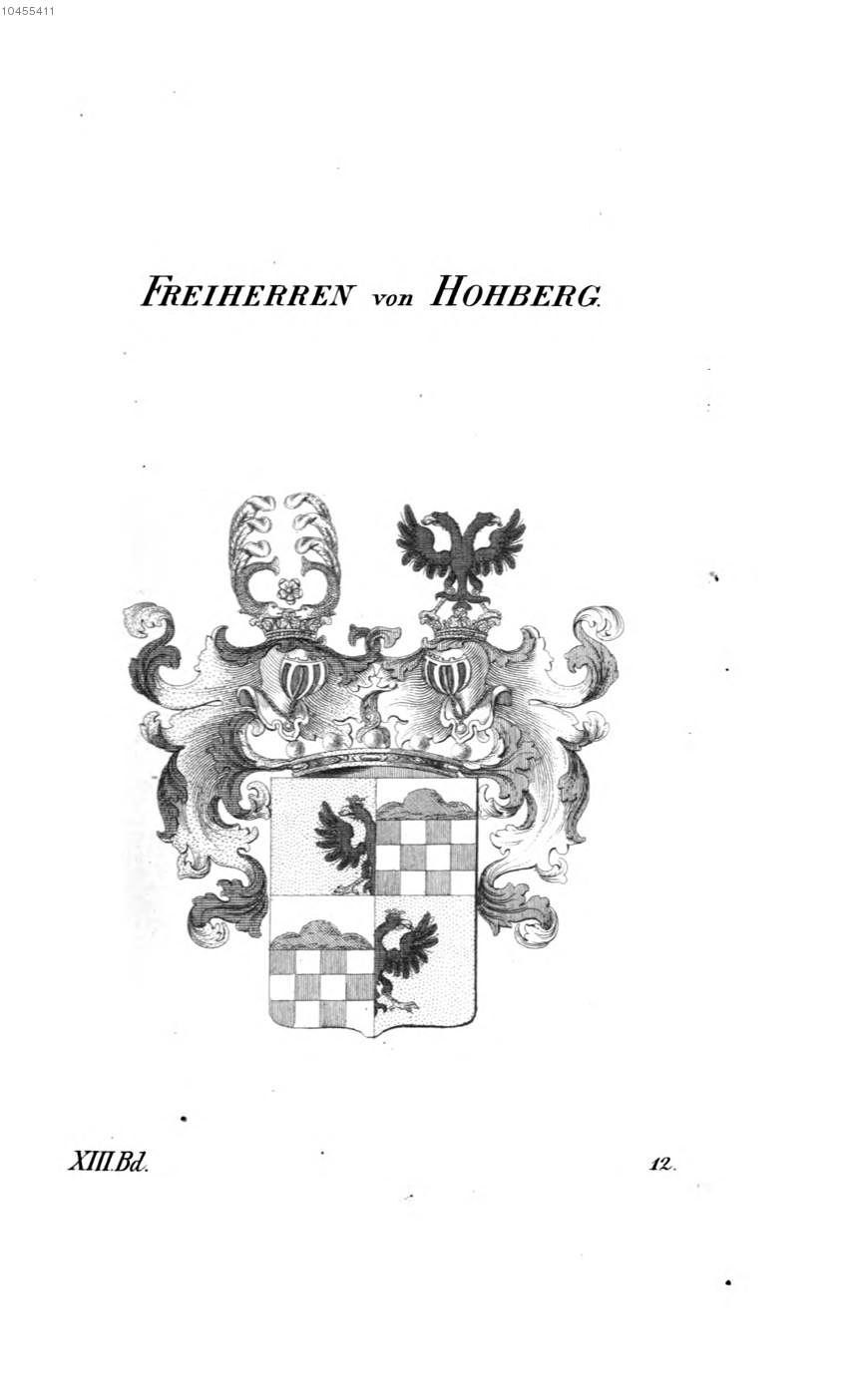 Hohberg 1 — Tyroff オーストリア君主国紋章集の原図