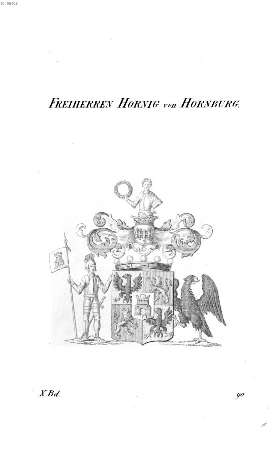 Hornig von Hornburg — Tyroff オーストリア君主国紋章集の原図