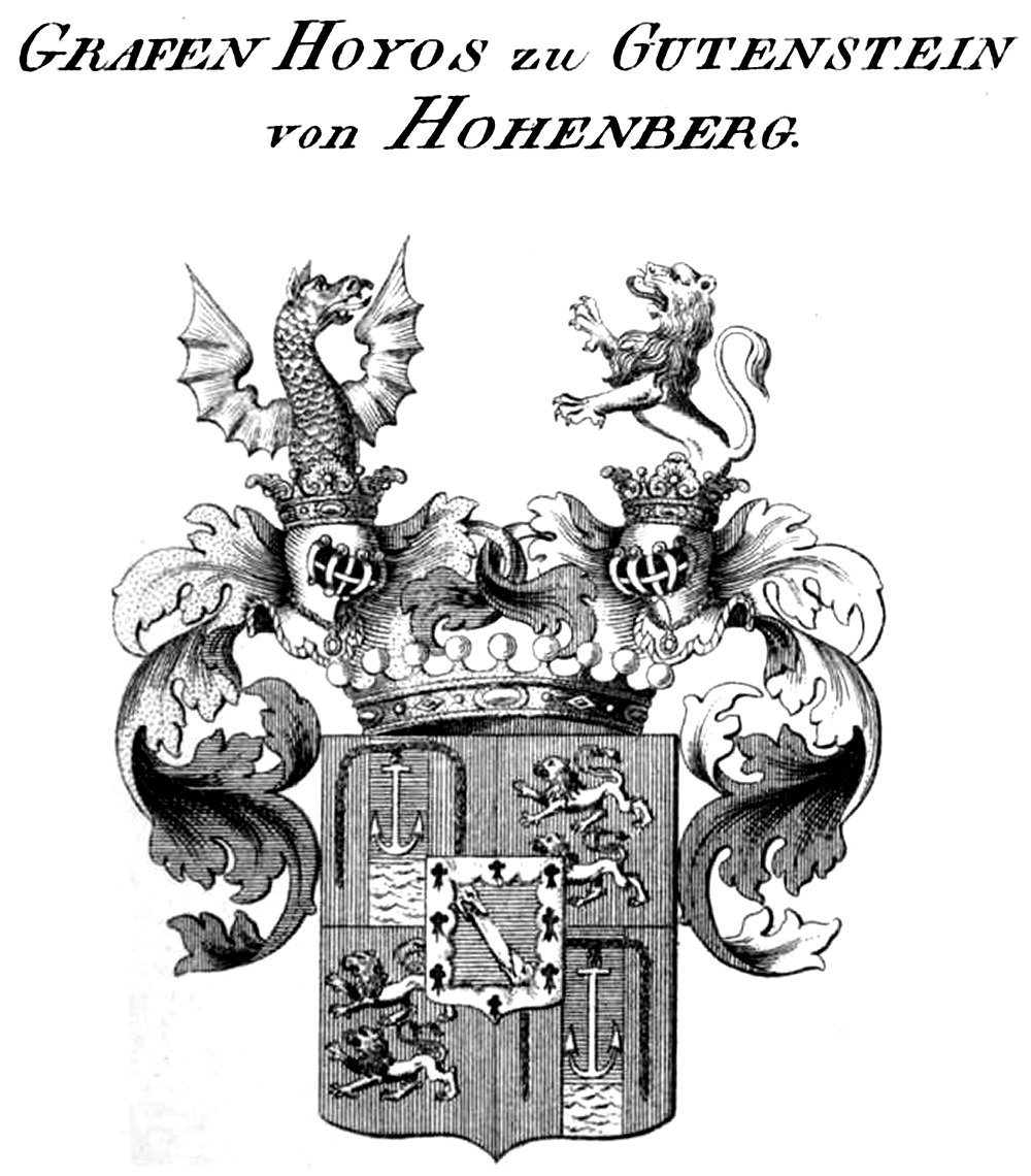 Hoyos zu Gutenstein von Hohenberg 2 — Tyroff オーストリア君主国紋章集の原図