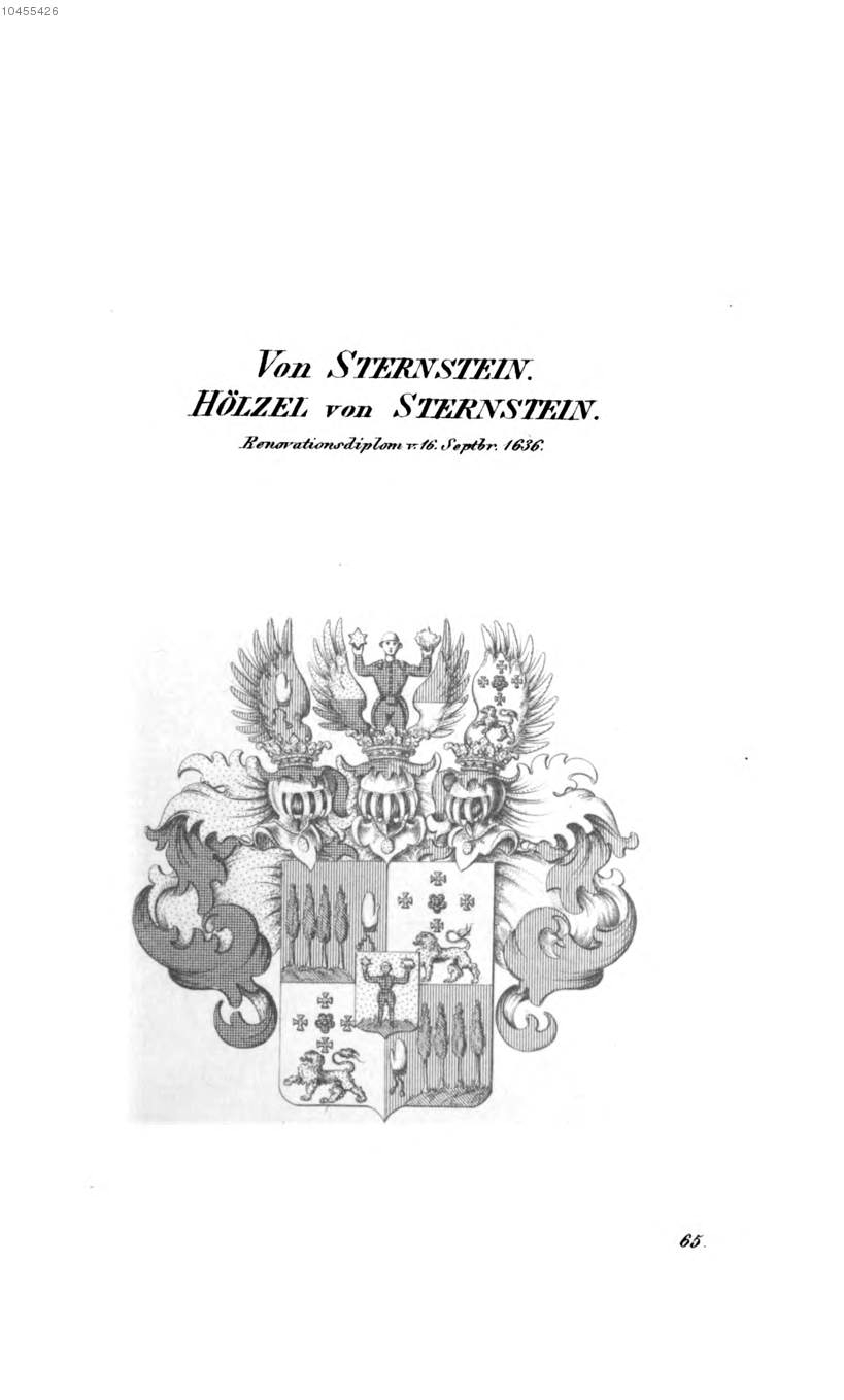 Hölzel von Sternstein — Tyroff オーストリア君主国紋章集の原図