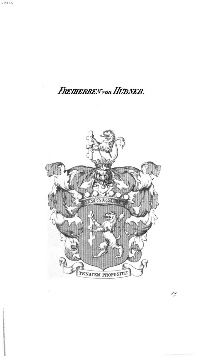 Hübner — Tyroff オーストリア君主国紋章集の原図